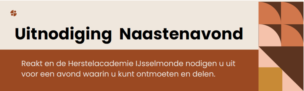 uitnodiging naastenavond woensdag 4 september 17.00-19.00