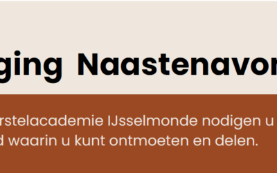 naasten avond Herstelacademie IJsselmonde